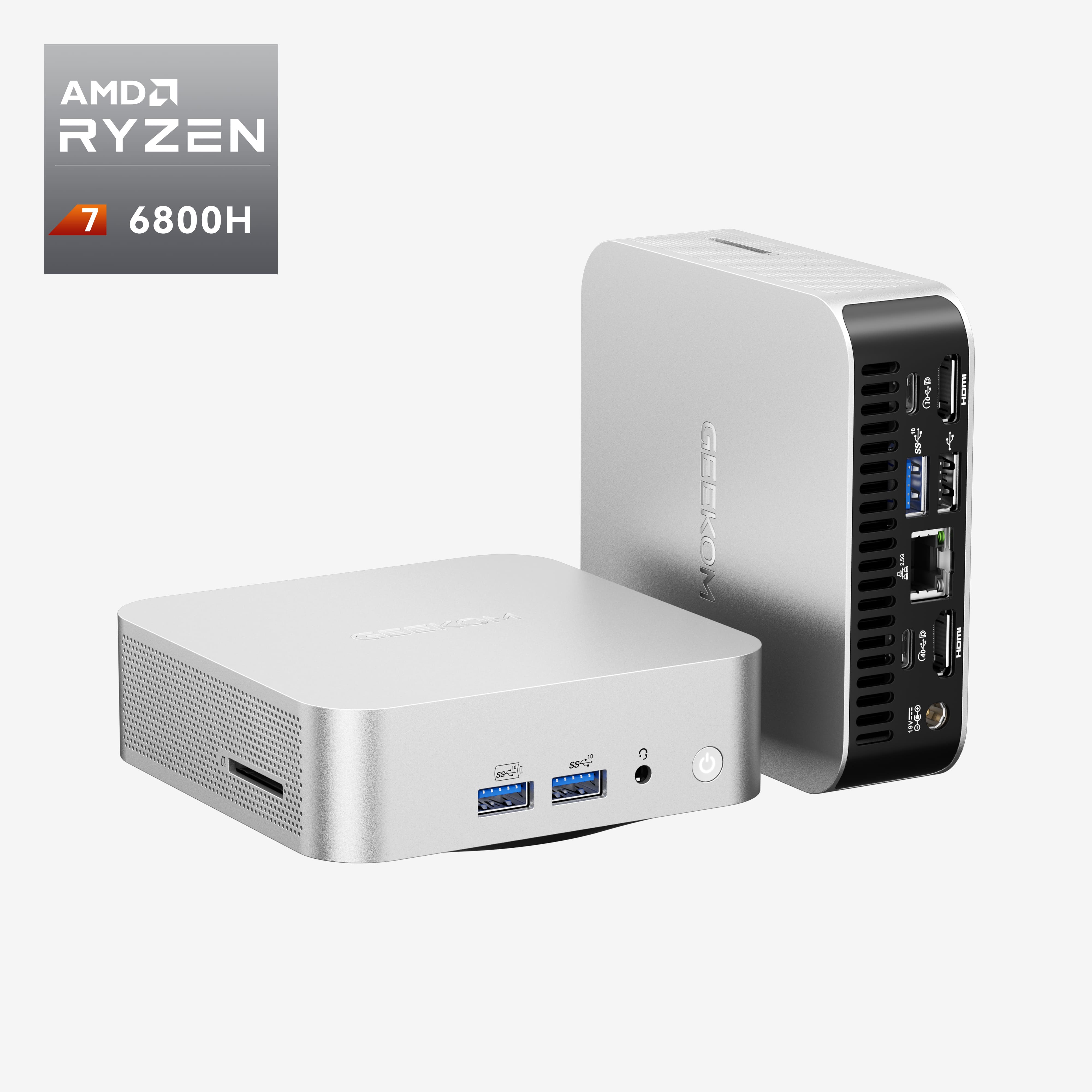 GEEKOM NUC A6 Mini PC | Equipped with AMD Ryzen R7-6800 – GEEKOM