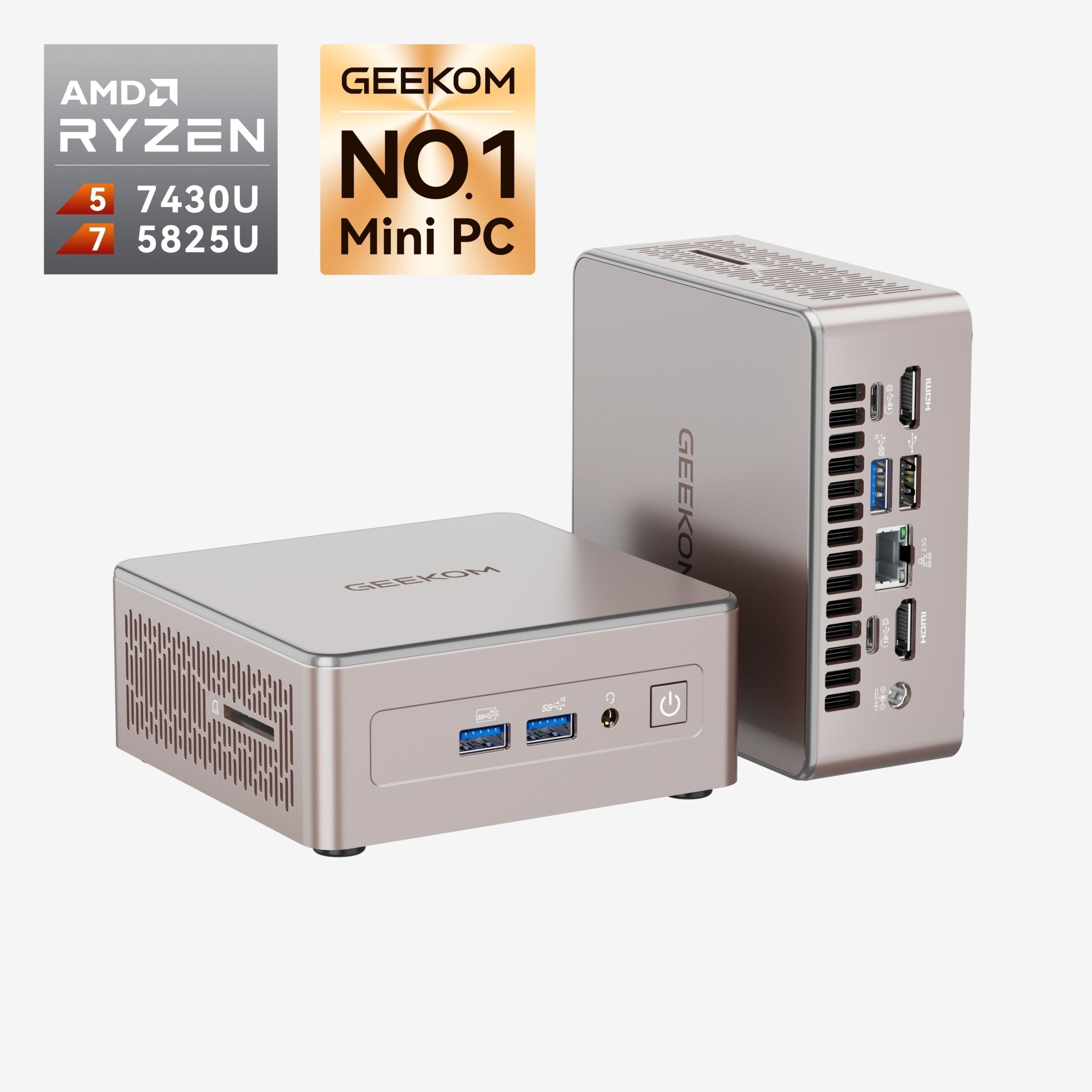 日本限定 GEEKOM A5 2025エディション ミニPC AMD Ryzen R5 - 7430U/R7 - 5825U - 高性能AIミニＰＣ - 【公式】GEEKOM(ギーコム)日本
